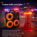 Redline Halo 8-pack of multicolour sequential LED safety warning lights with charging base
